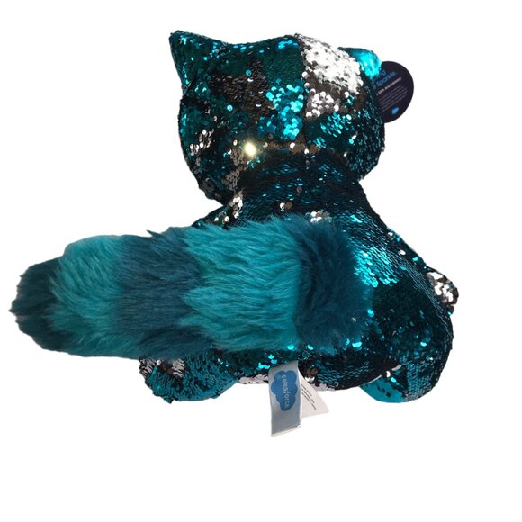 New SALESFORCE ANNIVERSARY Sequin Plush Doll, Astro, Blue / Silver.  Large.  16" - Picture 5 of 14